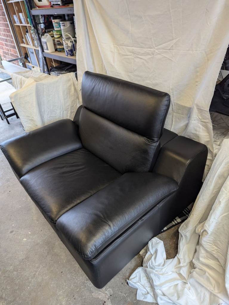Leather armchair