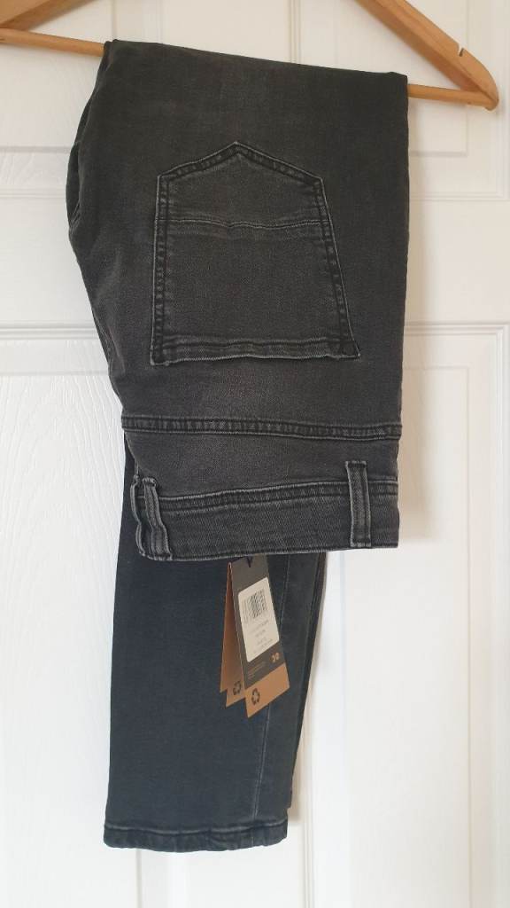 Mens Crosshatch Malcolm dark charcoal wash size 32R new with tags