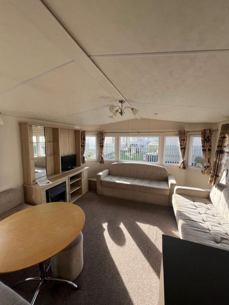 Sited static caravan for sale - choice of 2 parks by the beach North Wales 