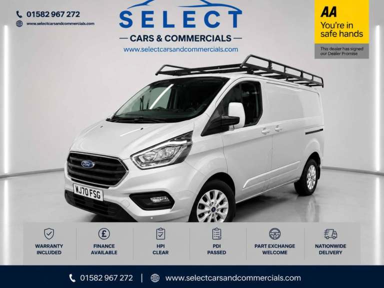 2020 Ford Transit Custom 2.0 EcoBlue 170ps Low Roof Limited Van PANEL VAN DIESEL Manual