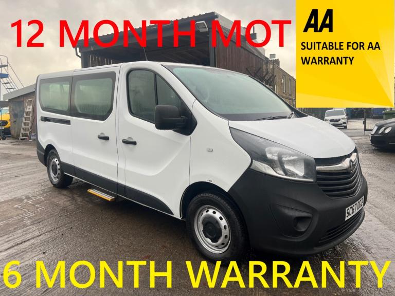 2018 Vauxhall Vivaro 2900 1.6CDTI 95PS ecoFLEX H1 Combi 9 Seat MPV Diesel Manual