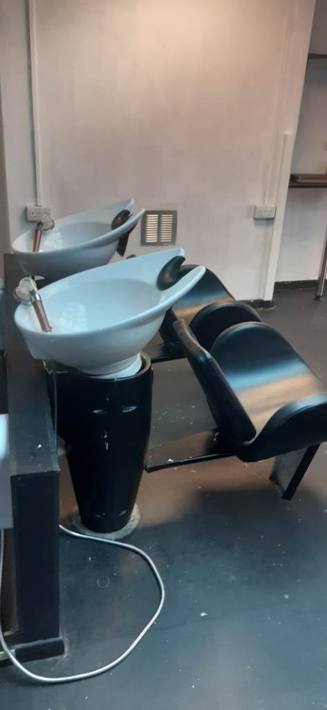 Hair Salon Backwash Units with Chairs – Good Condition