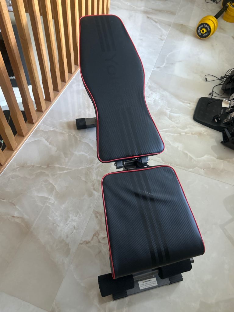 Adjustable Weight Bench - Black and Red, As Good As New