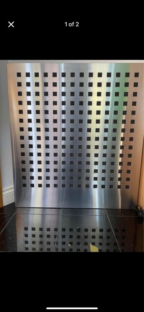 Stainless Steel bespoke radiator cover 