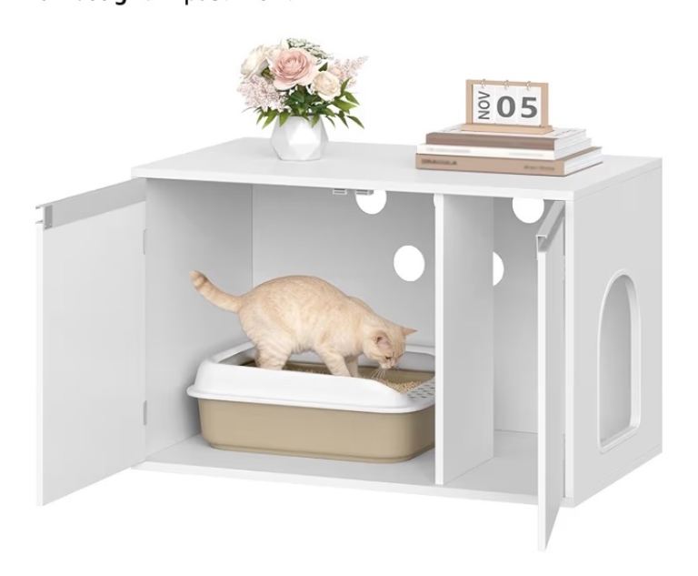 Cat litter box furniture 
