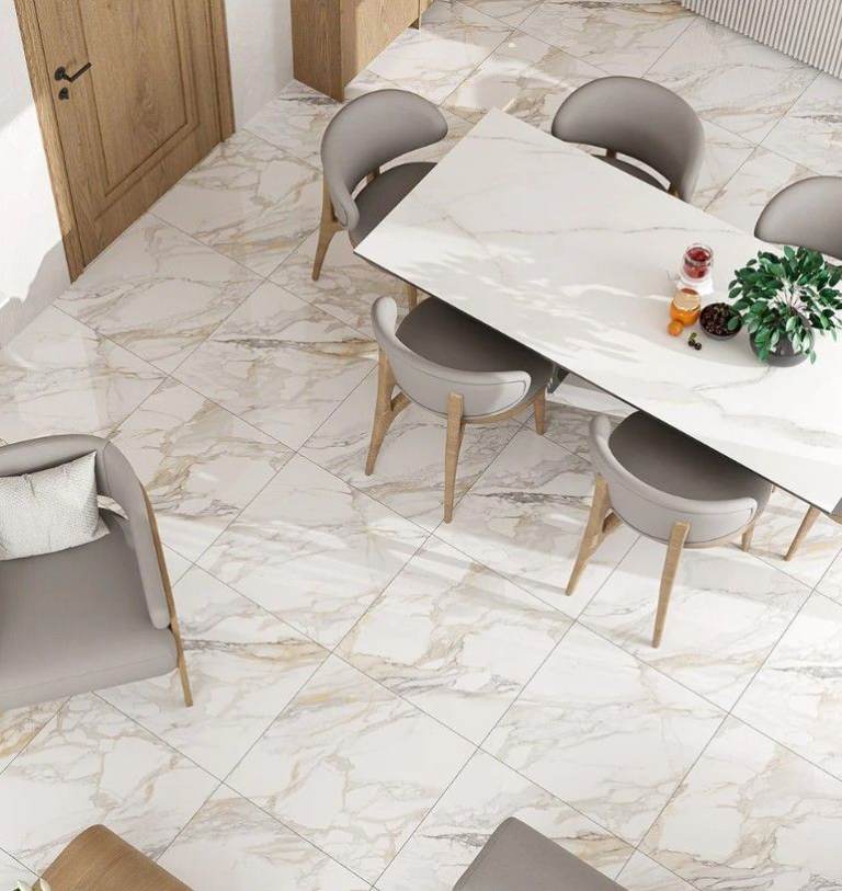 Greylac Gold Polished 60 x 60 Rectified Porcelain Tile - 1.44sqm Perbox