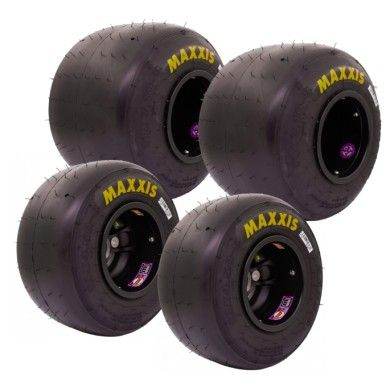 Maxxis go kart slicks yellow - soft 