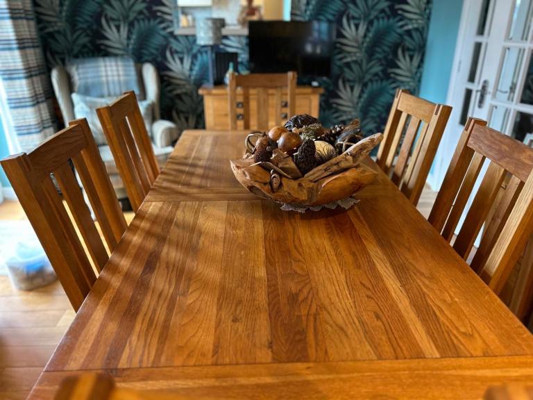 Solid oak dining furniture 