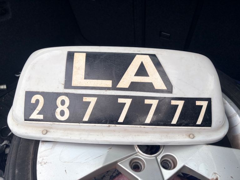 Taxi roof sign 