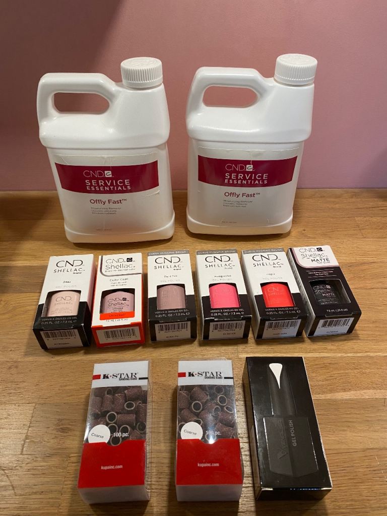 CND Shellac colours and remover, new, unopened, boxed