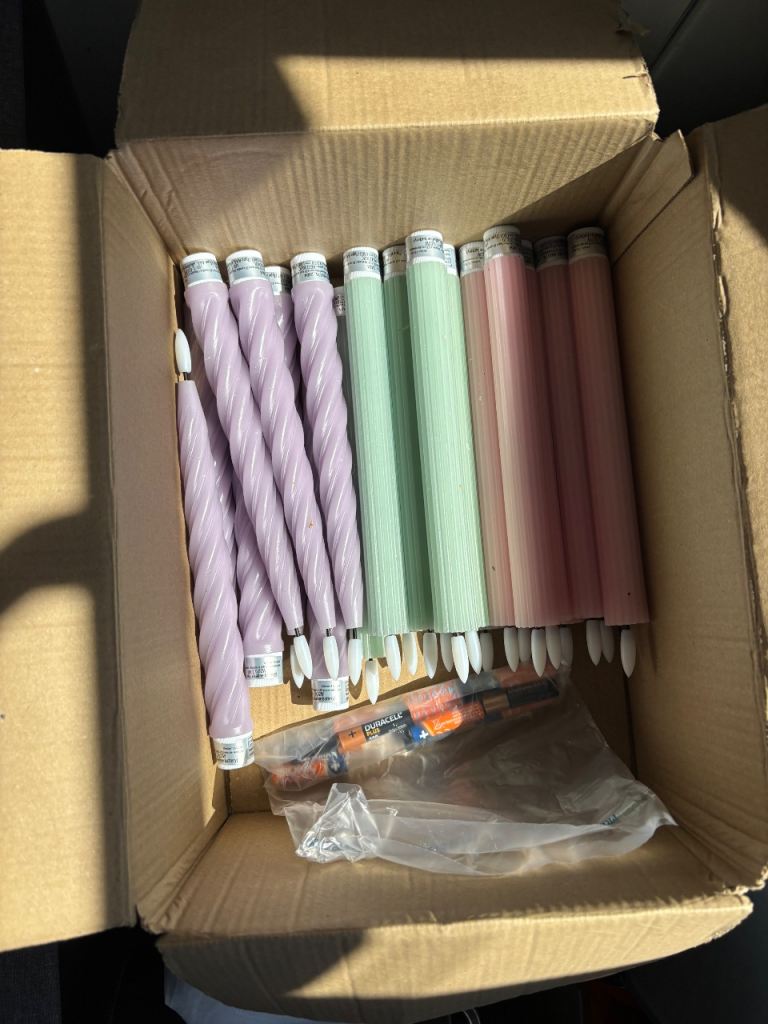 LED taper Candles - Table second wedding/events
