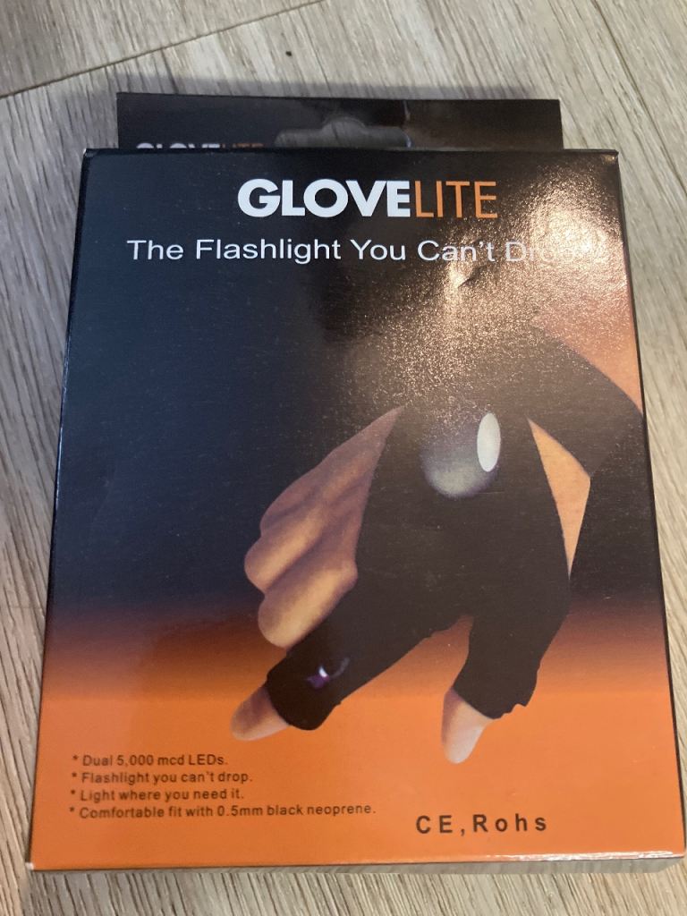 GloveLite LED Flashlight Gloves - New in Box