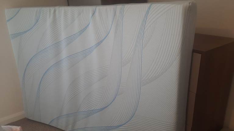 Double Memory Foam Mattress/Topper, 10cm  with machine washable cover