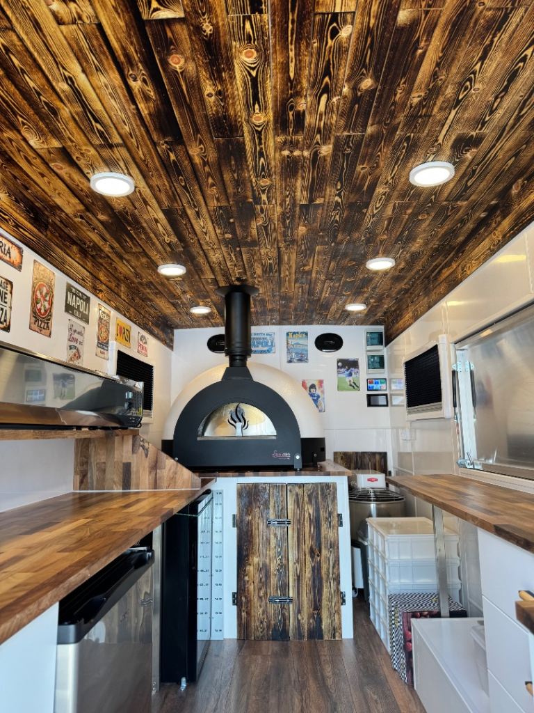 Unique Italian Wood-Fired Pizza Van for Sale