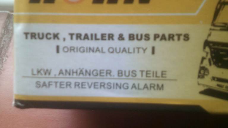 REVERSING / BACKING UP ALARM - CAR , LORRY, MOTORHOME ETC - BNIB 12 - 48 VOLT