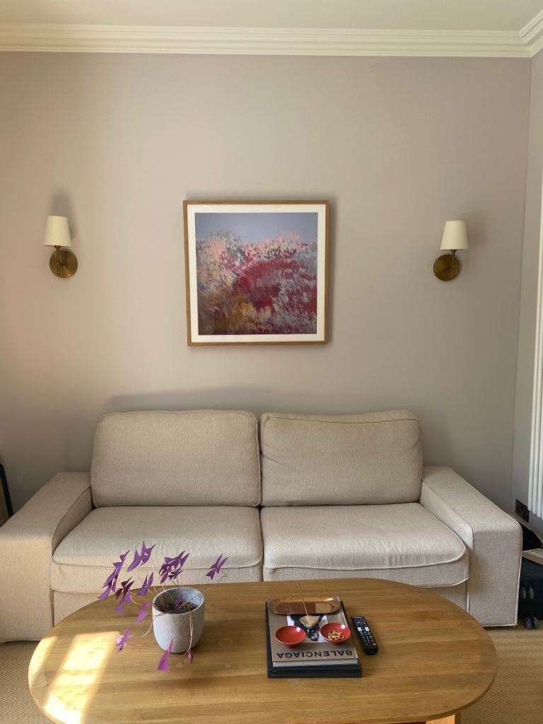 Contemporary Creme/Beige 2 seater sofa 