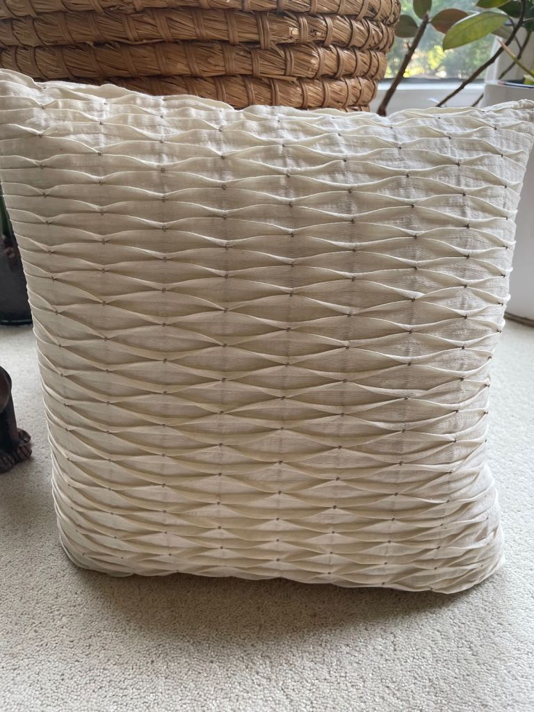 Laura Ashley Baylis cream cushion