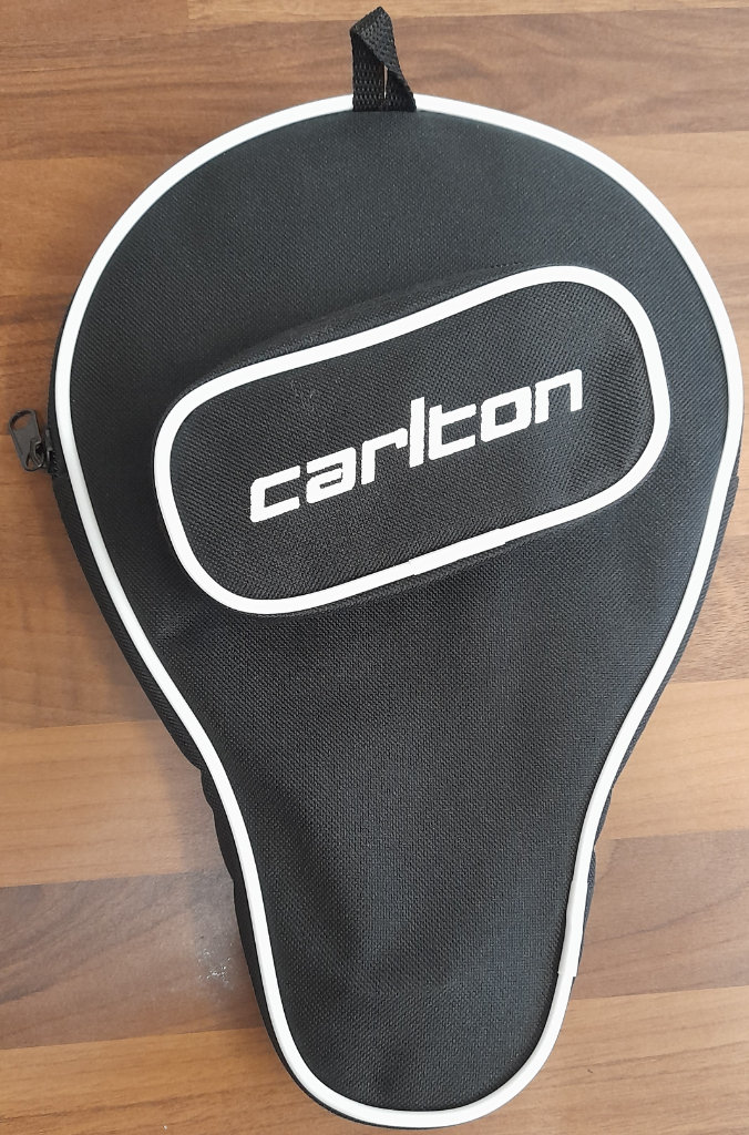 Carlton Table Tennis Bat Case / Cover with Ball Pouch. Leeds LS2 near Uni.