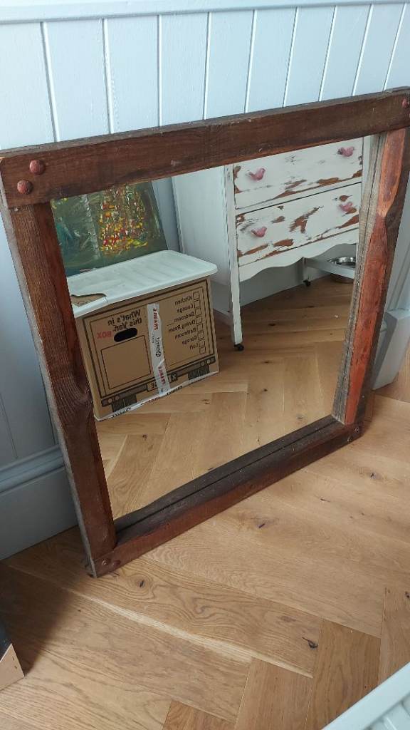 FREE: Large wooden mirror