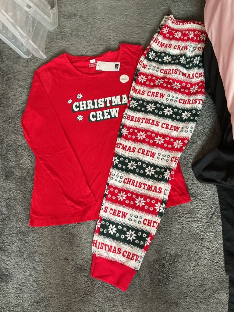 New Christmas Crew Family Pyjamas – Size 12-14