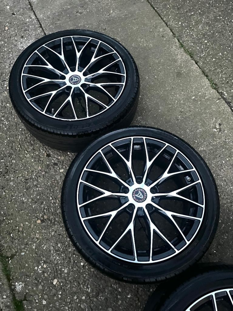 18” Wolfrace Eurosport Wolfsburg w/ 6-7mm Tyres: 5x120