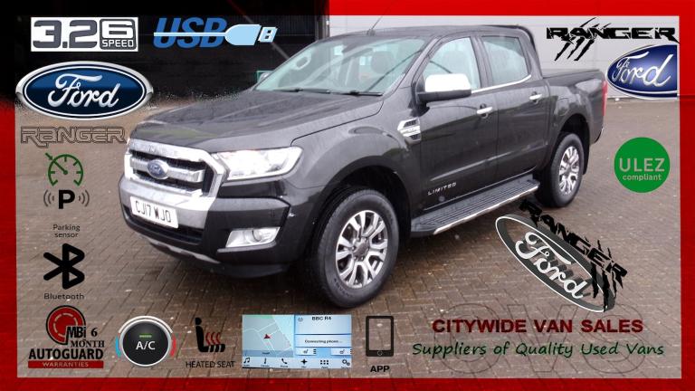 2017 Ford Ranger Pick Up Double Cab Limited 2 3.2 TDCi 200 NO VAT  PICK UP Diesel Manual