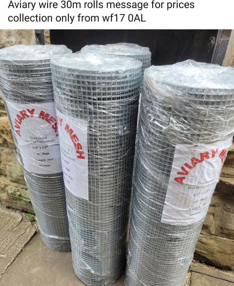 Aviary wire 30m rolls 