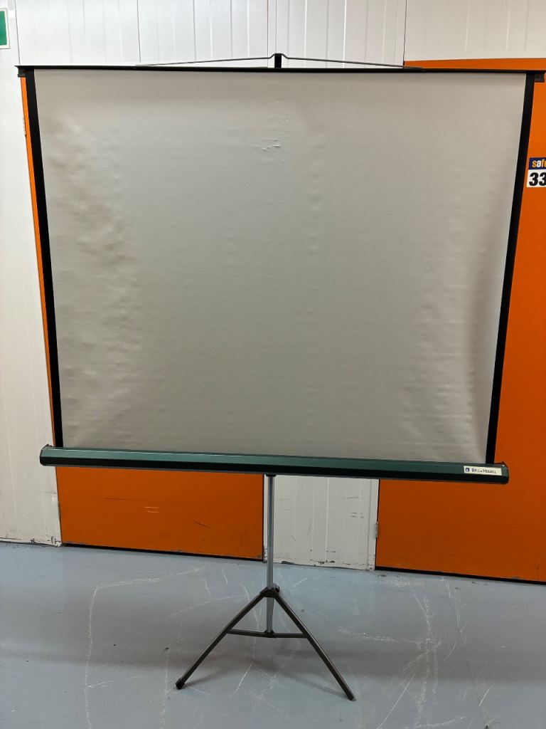 Bell & Howell Projector Screen with Tripod Stand – Good Condition