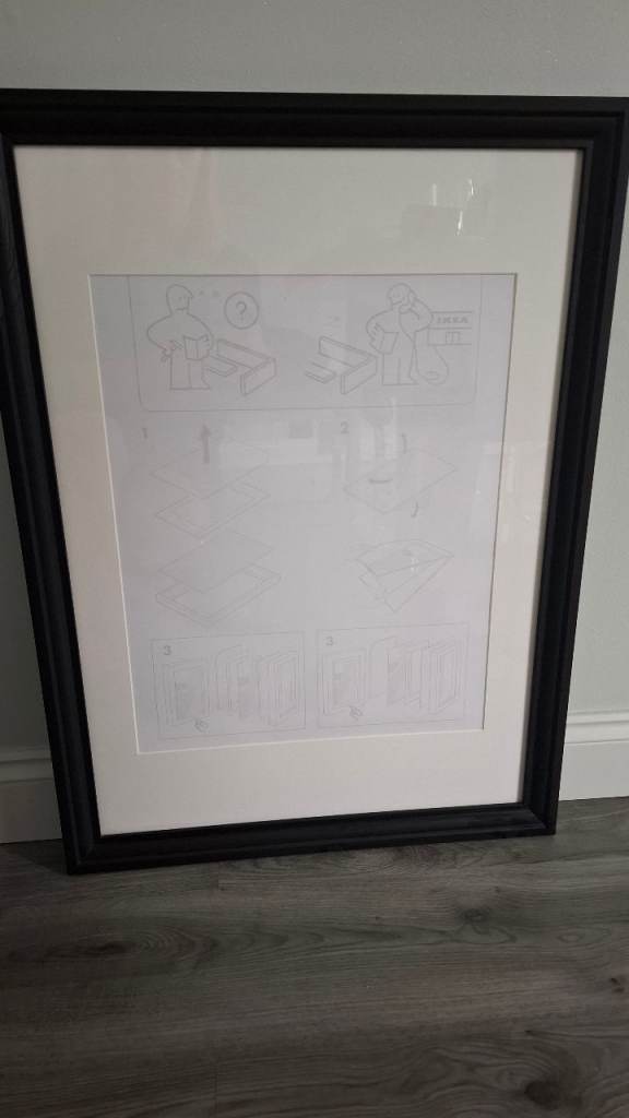 Black picture frame from ikea 50x70