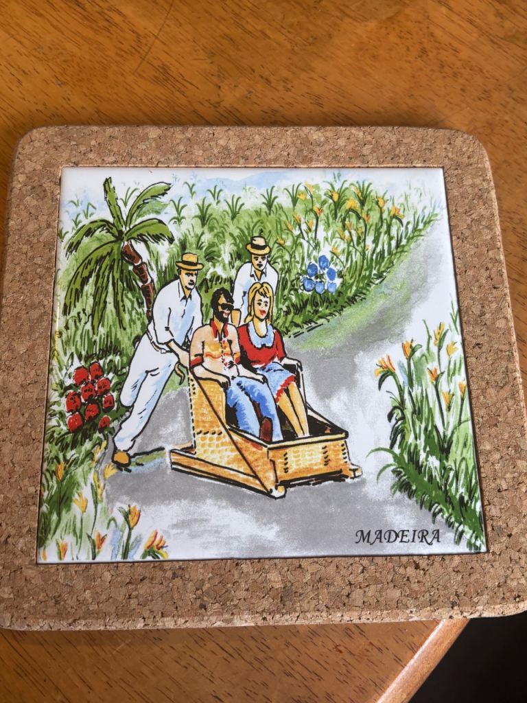 Madeira Cork Back Coaster – Good Condition