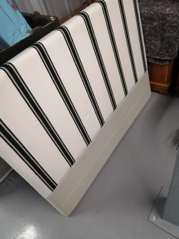 Black white and grey headboard 