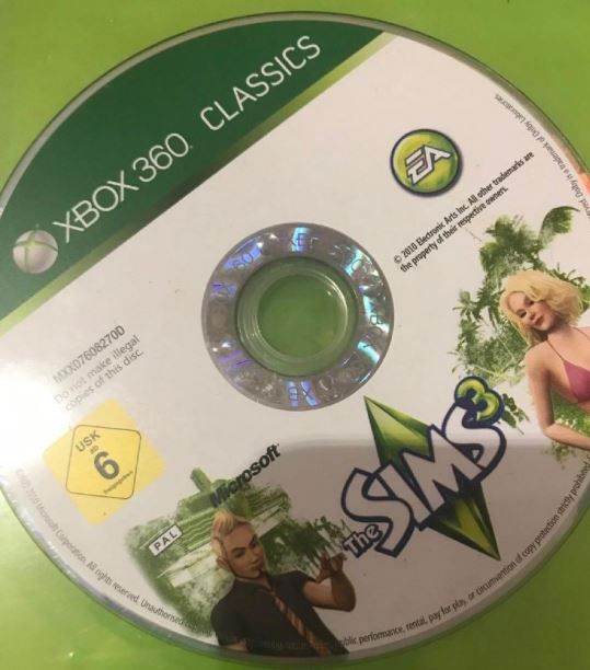 The sims 3 XBOX 360 game
