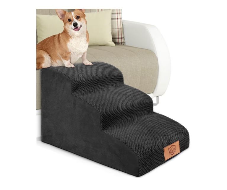 FREE – Pet Stairs (2 Sets Available) – Non-Slip, Washable Covers – Ideal for Small or Senior Pets