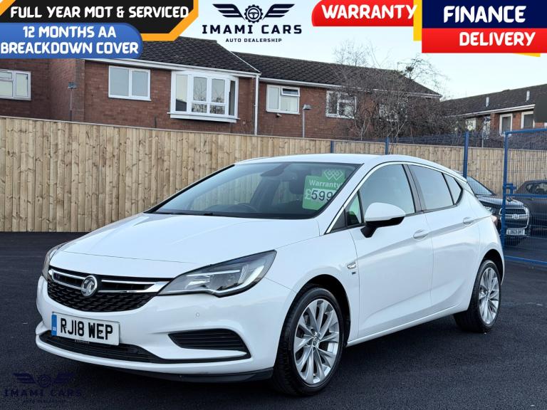 2018 Vauxhall Astra 1.4i 16V SE 5dr MANUAL PETROL 61K MILES FRESH MOT TIMING CHIAN DONE  HATCHBAC...