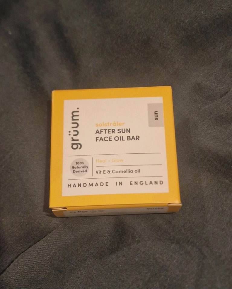 Grüum - After Sun Face Oil Bar - 35g - New with Box