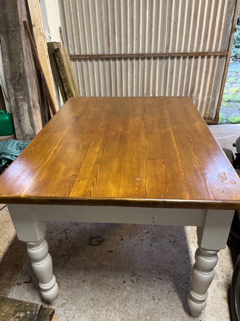 Wooden kitchen table