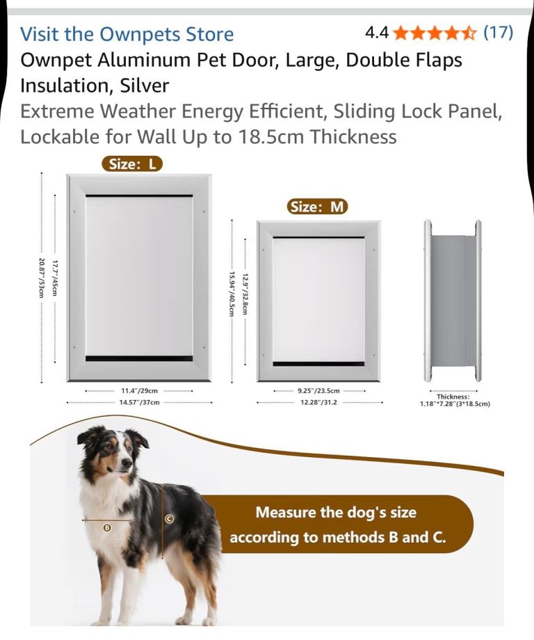 LARGE DOG FLAP