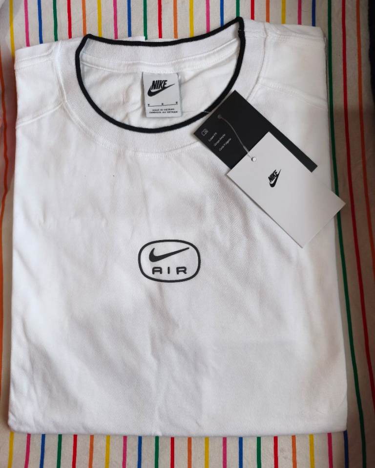 Nike Air T-Shirt, White, Size M, New With Tags
