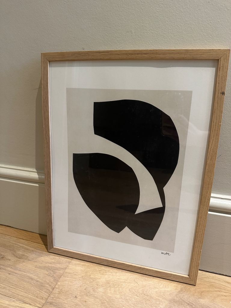reduced - Poster Club art print and oak frame 