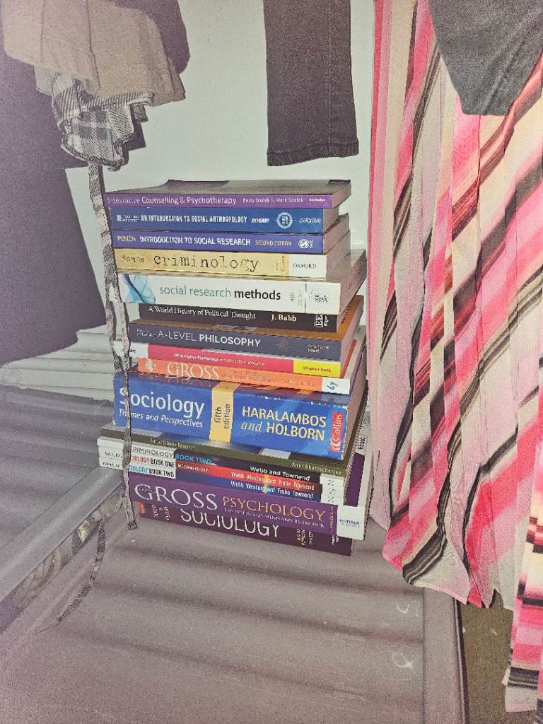 Bundle of Sociology, psychology, research methodology, Criminology Textbooks – Good Condition