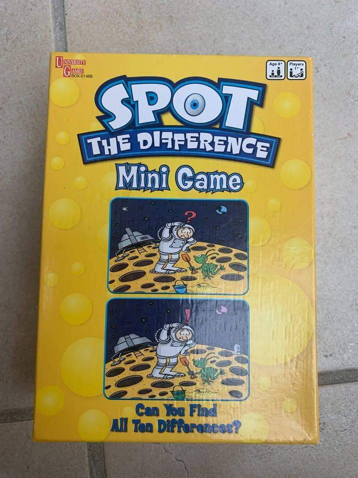 SPOT THE DIFFERENCE MINI GAME - NEW & BOXED - AGE 8+ - 1 player or more
