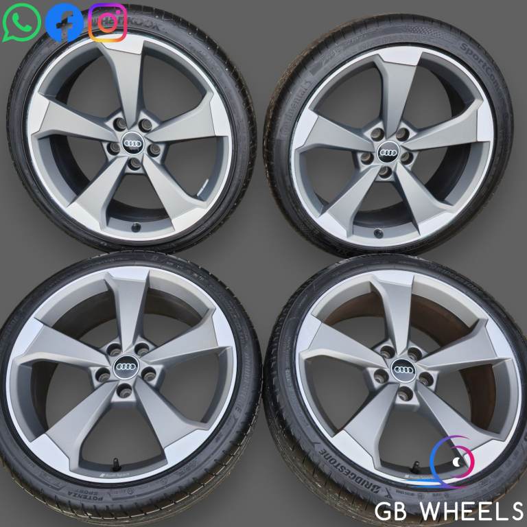 Genuine Audi Rotor 19" Alloy Wheels A5 S5 Diamond Turned 8W0601025CF A4 S4 A6 A7