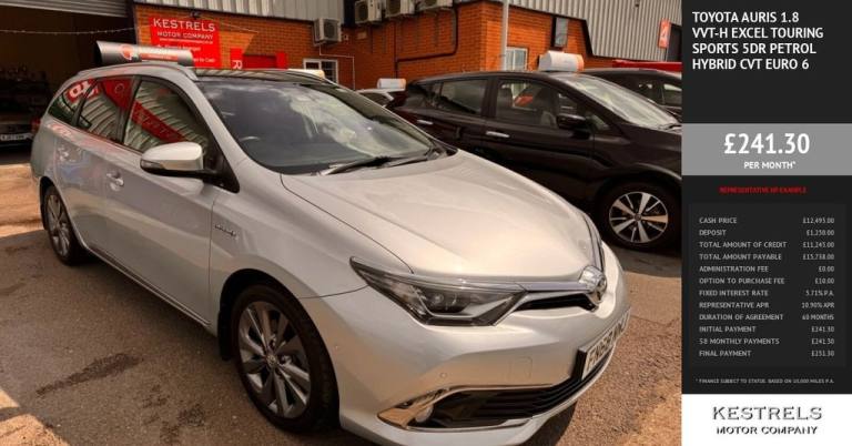 2018 Toyota Auris 1.8 VVT-h Excel Touring Sports 5dr Petrol Hybrid CVT Euro 6 (s/s) (136 ps) Esta...