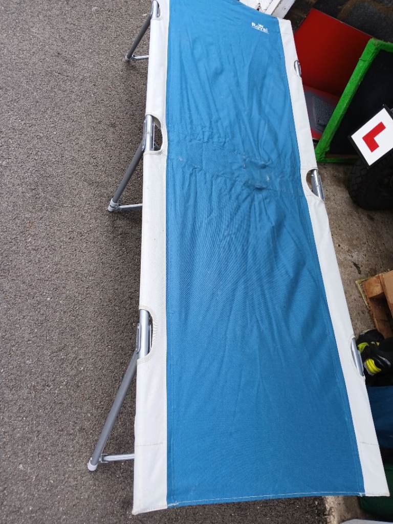 3 x Single folding camp beds and carry bags.  Used but still in great condition. 