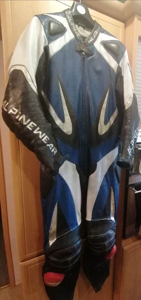 Motor bike one piece leathers 