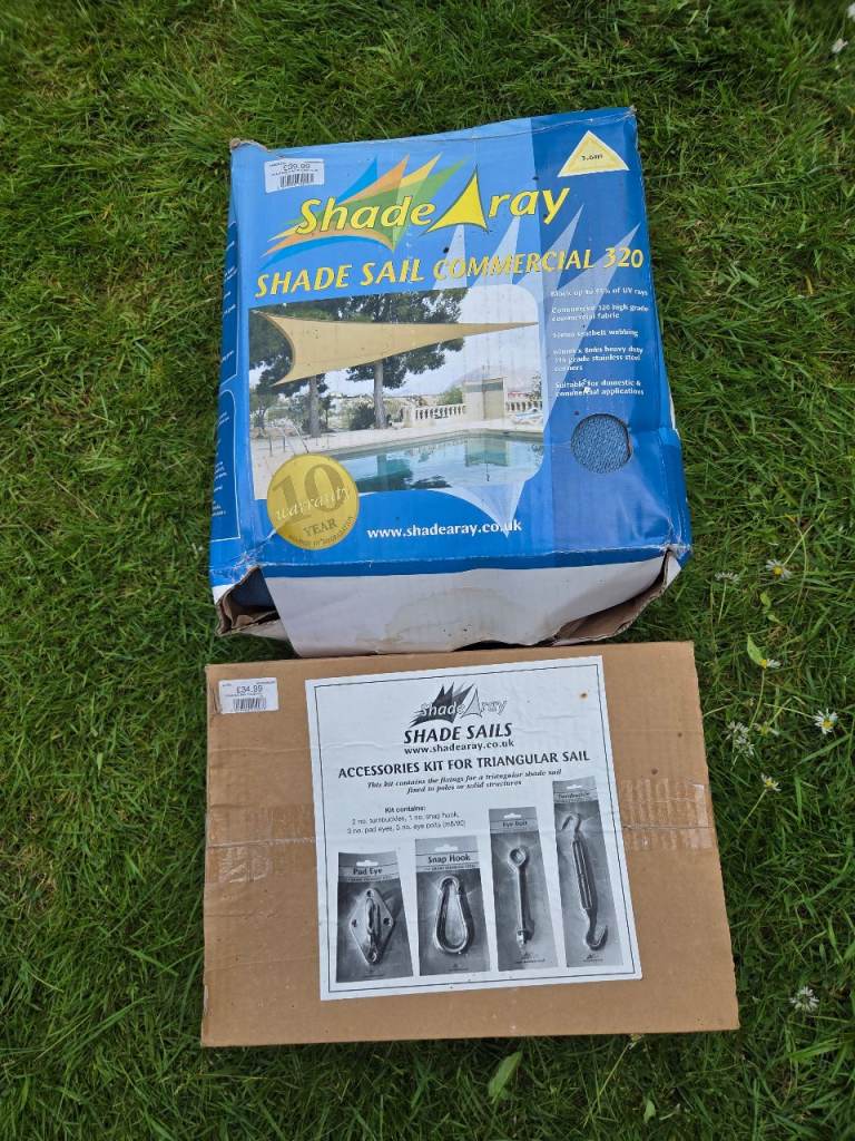 Shade Array Commercial Shade Sail & Accessories Kit - NEW