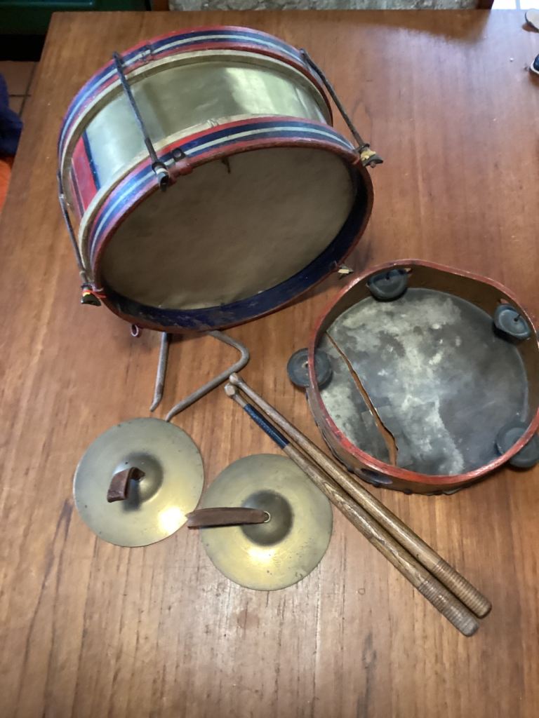 Antique Child’s Percussion set