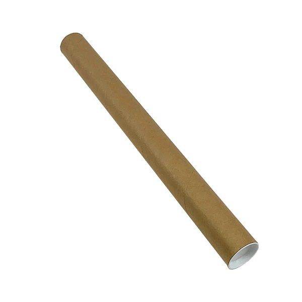 5x Postal Tubes with End Caps, Cardboard Mailing Tubes for Posters, Artwork etc
