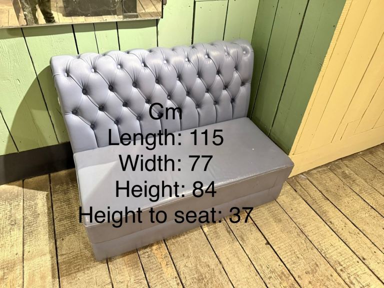 Green Tufted Diner Booth Seating – free to give away 