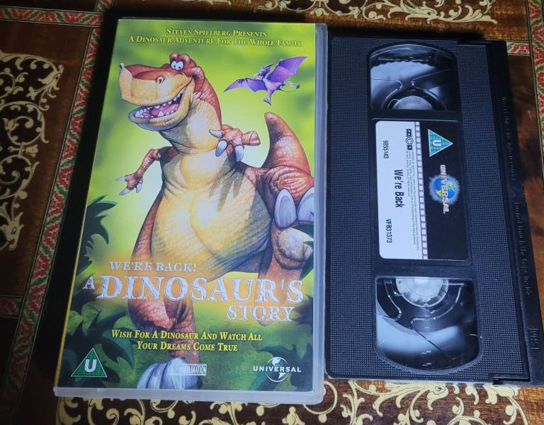 We're Back! - A Dinosaur's Story (905 5143 VHS, 2002 Steven Spielberg) Excellent Condition b13